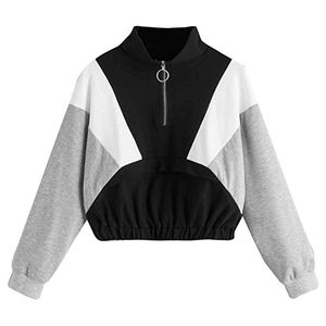 Sudadera Corta de Invierno para Mujer con Logotipo Personalizado, Tela de Forro Polar, Logotipo en la Parte Delantera, Ligera, Múltiples Colores - Product Image 1