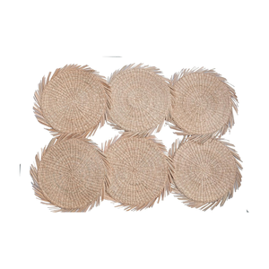 Handwoven Round Seagrass Placemat Woven <b>Table</b> <b>Mats</b> Thanksgiving & <b>Christmas</b> <b>Table</b> Decor Wholesale From Vietnam - Product Image 3