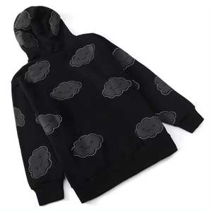 Custom Rhinestone Puff Imprimir Sudaderas con capucha de alta calidad para hombre Puff Impresión Zip up Sudaderas con capucha Unisex - Product Image 6
