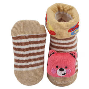 Newborn <b>Booties</b> - Brown - Product Image 3