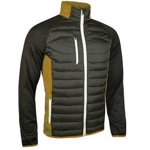 Chaqueta acolchada de invierno de nailon alto para hombre, abrigo de invierno de talla grande con capucha y cremallera bordada a prueba de viento y reflectante - Product Image 5