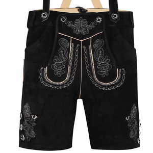 BAVAROIS ANTIK TRACHTEN LEDERHOSEN HERREN OKTOBERFEST KURZ LEDERHOSE 2025 - Product Image 1