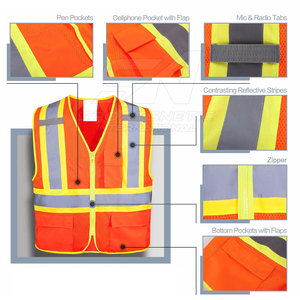 Chaleco de Trabajo Resistente, Tejido Transpirable con Múltiples Bolsillos para Herramientas, Chaleco de Trabajo en Venta en Línea - Product Image 6