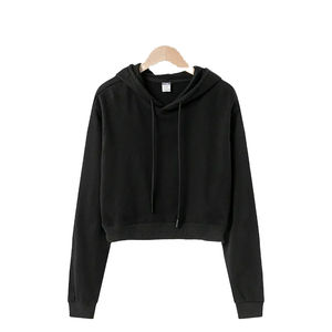 Sudaderas con capucha Crop Spring Mujer Ropa Sudaderas con capucha Señoras Crop Top Sudaderas con capucha Precio razonable Superventas Alta calidad - Product Image 6