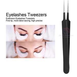 Custom Made Black Straight Stainless Steel <b>Eyelash</b> Tweezers 2026 Unique Style Professional Beauty <b>Applicator</b> Durable | Hot Sale - Product Image 6