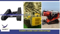 Jalur perayap karet kustom untuk mesin konstruksi, jalur perayap karet kustom untuk mesin konstruksi