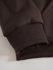 Sudadera con Capucha de Alta Calidad para Hombre, Mezcla de Algodón, Estilo Básico de Moda con Logotipo de Diamantes de Imitación Personalizable para Invierno - Product Image 2