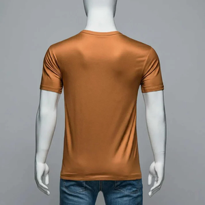 เสื้อยืด2025ออกแบบได้เองสำหรับผู้ชายเสื้อยืด100% ผ้าคอตตอนออร์แกนิก100% หนาพิมพ์ลายไมโครไฟเบอร์ทรงหลวม - Product Image 6