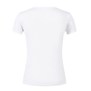 Vente en gros de haut court pour femmes grande taille de haute qualité LOGO personnalisé 100% coton vierge T-shirts pour filles sexy Femme - Product Image 2