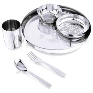 Juego de Vajilla de Acero Inoxidable de Alta Calidad ABK IMPEX, Precio Competitivo, Reutilizable, 36 Piezas, Diseño Floral Clásico para Bodas, Logotipo Personalizado - Product Image 3