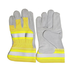Gants de travail en cuir de qualité supérieure Gants de soudage de construction Gants de soudage en peau de vache résistants à la chaleur Gants de sécurité en cuir - Product Image 2