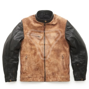 Chaqueta de moto de cuero para Hombre | Chaqueta de motorista aprobada por la CE | Chaqueta de montar duradera para todas las estaciones - Product Image 1