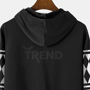 เสื้อฮู้ดผู้ชายแฟชั่น สกรีนโลโก้ได้ ลายเรียบ สไตล์ฤดูหนาว ผ้าฟลีซคุณภาพสูง แห้งเร็ว ระบายอากาศได้ดี ผลิตจากโพลีเอสเตอร์/คอตตอน - Product Image 6