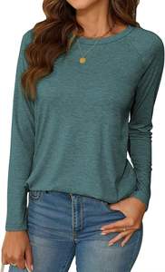 Camisetas transpirables de bajo precio para mujer, camisetas de manga larga para adultos para mujer, disponibles en Stock, nueva calidad Premium - Product Image 6