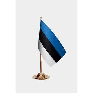 Drapeaux de table estoniens avec impression numérique et mât en aluminium - Product Image 2