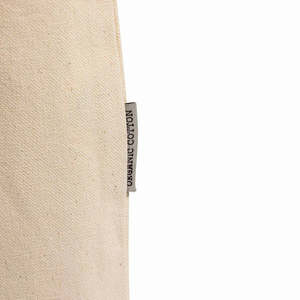 Organic Cotton Grocery Tote <b>Bags</b> with Gusset 12oz Thick Durable <b>Medium</b> Size Beach <b>Bag</b> for Food Advertising Letter Pattern OR210 - Product Image 5