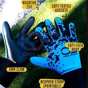 Guantes de portero de entrenamiento con malla transpirable y agarre de látex duradero para adultos Guantes de Portero profesional - Product Image 4
