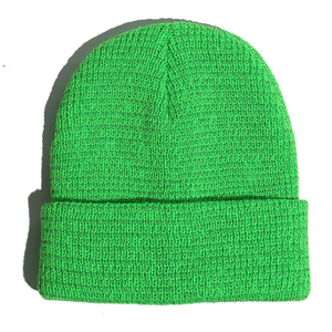Gorro de lana de alta visibilidad para correr de noche Gorro de invierno de punto personalizado Unisex 2026 - Product Image 4