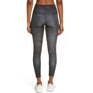 High Quality Women's Yoga <b>Legging</b> Unique Design Solid <b>Pattern</b> Mid Waist Elastic Closure Breathable Quick Dry Customizable Stock! - Product Image 3