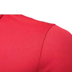 Oversize hombres verano ropa fabricación Casual moda hombres camiseta bloque Color último diseño algodón manga corta Polo hombres - Product Image 4