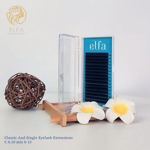 Extension de cils Premium 0.15mm Cils classiques et simples L 0.07 Mix 8-15 Logo personnalisé de haute qualité - Product Image 1