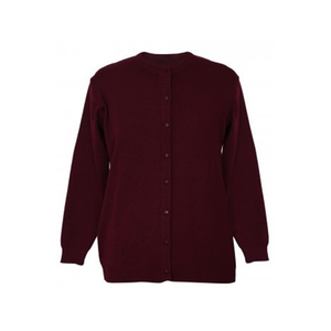 Cardigan en tricot gris à manches longues avec fermeture boutonnée, idéal pour l'automne - Product Image 5
