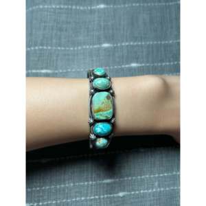Darrin Livingston Fashion <b>Cuff</b> <b>Bracelet</b> Mixed Turquoise & Sterling <b>Silver</b> - Product Image 5