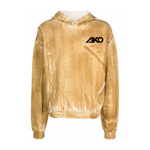 เสื้อฮู้ดดี้สตรีทแวร์วินเทจแฟชั่นใหม่สำหรับฤดูหนาว ผ้าฝ้ายฟอกสีซีดสไตล์เฟรนช์เทอร์รี่ ทรงครอป ฟิตปกติ สำหรับผู้ชาย - Product Image 1