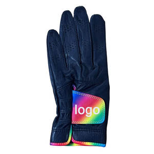 Premium Quality <b>Men's</b> Golf <b>Gloves</b> Customizable Logo Embroidered Hand Grips Sheepskin <b>Leather</b> Weather Resistant - Product Image 3