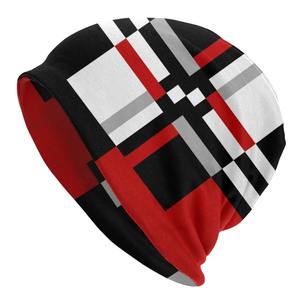 European Style Camouflage Color <b>Block</b> Knitted Unisex 100% <b>Acrylic</b> Beanie for Autumn Winter Versatile Warm Hip Hop Street Fashion - Product Image 1