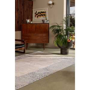 Alfombra Moderna Azul Netline Home Depot Gallery A0242, 60% Viscosa, 40% Acrílico, No Desprende Pelusa, Fácil de Limpiar, Duradera - Product Image 2