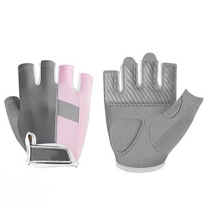 Nouveauté Gants de sport légers en polyester demi-doigt pour l'entraînement fitness, haltérophilie, fermeture à lacets pour hommes et femmes - Product Image 5