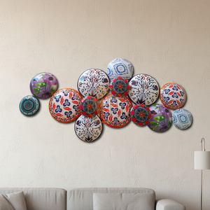 Art mural en fer de conception traditionnelle résistant aux intempéries - Soleil et lune pour la décoration de jardin et de patio en extérieur - Product Image 2