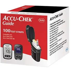 Accu-Chek Guide Glucose Diabetic Test Strips 100CT CT Counts