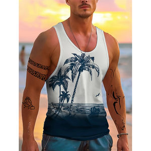 Débardeur sans couture séchage rapide sport sans manches t-shirt tricoté respirant style décontracté pour la course - Product Image 3