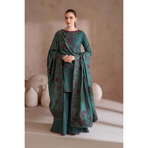 ชุดเสื้อปักลายธนัคผ้าซาติน3ชิ้นพร้อมผ้าคลุมไหล่และกางเกงรุ่น IZNIK-3PC หมายเลข BIC-4233 - Product Image 6