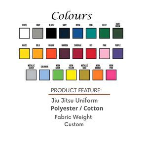 Uniforme de Jiu Jitsu Brasileño Premium con cinturón para entrenamiento y competición con logo personalizado de Zevron Sports. - Product Image 6