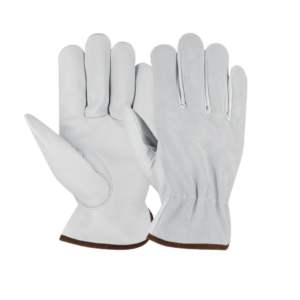 Guantes de conducción de cuero dividido de vaca de grano de oveja antiestáticos cómodos de alta resistencia protección de manos de trabajo de seguridad industrial - Product Image 1