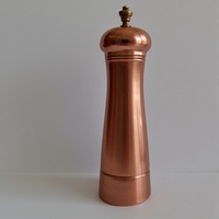 Moulin à poivre et shaker en laiton de qualité supérieure avec finition argent antique Artisan fait à la main offrant un accent décoratif