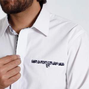 Camisas con botones personalizadas para hombre Camisas formales e informales de algodón ajustadas para negocios, oficina y uso diario - Product Image 3