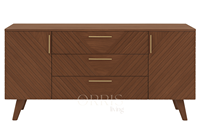 Buffet en bois massif élégant et durable, design moderne minimaliste, style ferme, chambre à coucher, salle à manger, appartement, hôtel