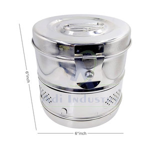 Tambores de esterilización Manual de acero inoxidable de alto grado, peso ligero, duradero, reutilizable, uso de cirugía General, gran oferta - Product Image 6