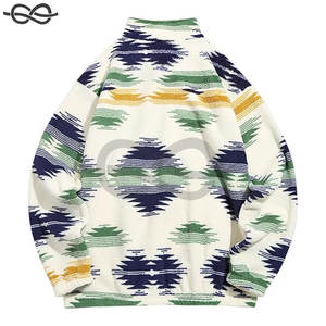 Sudadera con capucha de lana para hombre, sudaderas de lana con cremallera de cuarto personalizadas OEM, sudaderas de Sherpa con diseño de cremallera 1/4 - Product Image 6