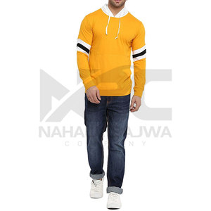 Venta al por mayor Premium Men's Heavy Weight Fleece Pullover Hoodies Casual Deportes de invierno ODM Supply Quality Printed Solid Low Custom - Product Image 6