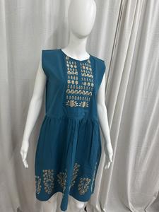 Color de alta calidad bordado completo 100% algodón manga de las mujeres menos Top para niñas - Product Image 2