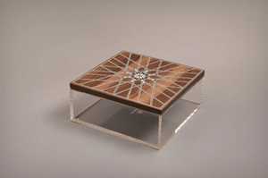 premium quality Gift Box for Ramadan, Eid, Home Handcrafted Wooden Edge Acrylic Date Box with Mother of Pearl Inlay Lid Custom - Product Image 4