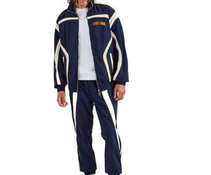 Qualité supérieure 2025 Streetwear 100% Nylon élégant survêtement pour hommes deux pièces survêtement Fit pantalon ensembles Baggy survêtement pour hommes - Product Image 1