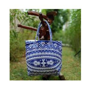 Natural Blue Eco <b>Canvas</b> Fabrics 100% Organic Cotton Gots Certificate Custom Logo Printed Manufacturer Promotional Ladies <b>Bags</b> - Product Image 1