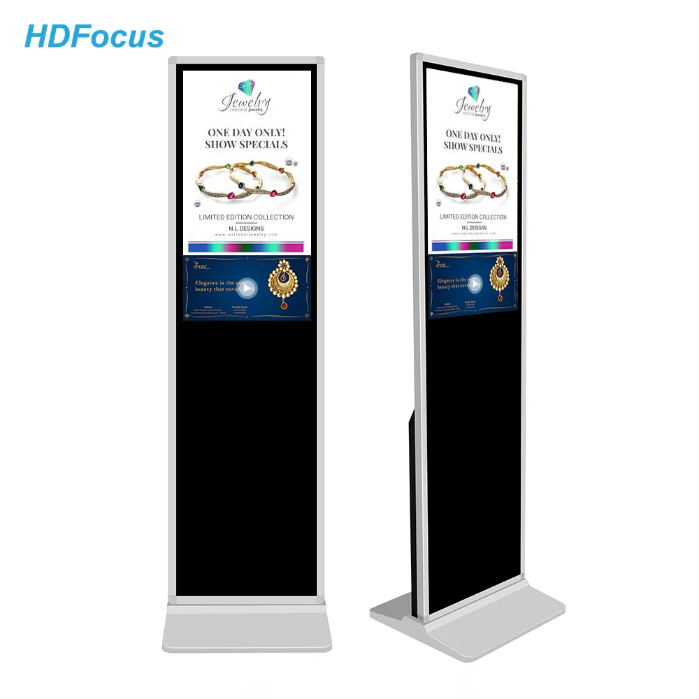 32 Inch Indoor Lcd Android Vertical Display Stand Kiosk Advertising Screen Digital Signage Player
