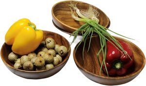 Grand saladier en bois de conception moderne fait à la main ensemble de cuillères 2 options à motifs pour soupe de riz café thé bols en coco naturel - Product Image 2